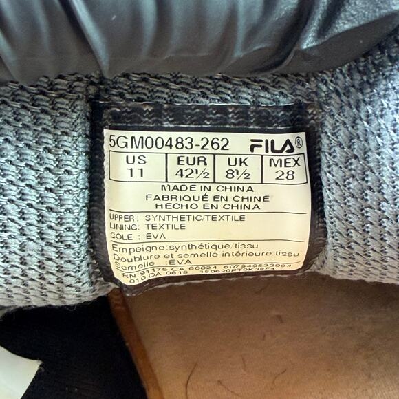 FILA Memory Primeforcer Gray/Pink Sneakers Women’s Size 11 - Picture 10 of 10